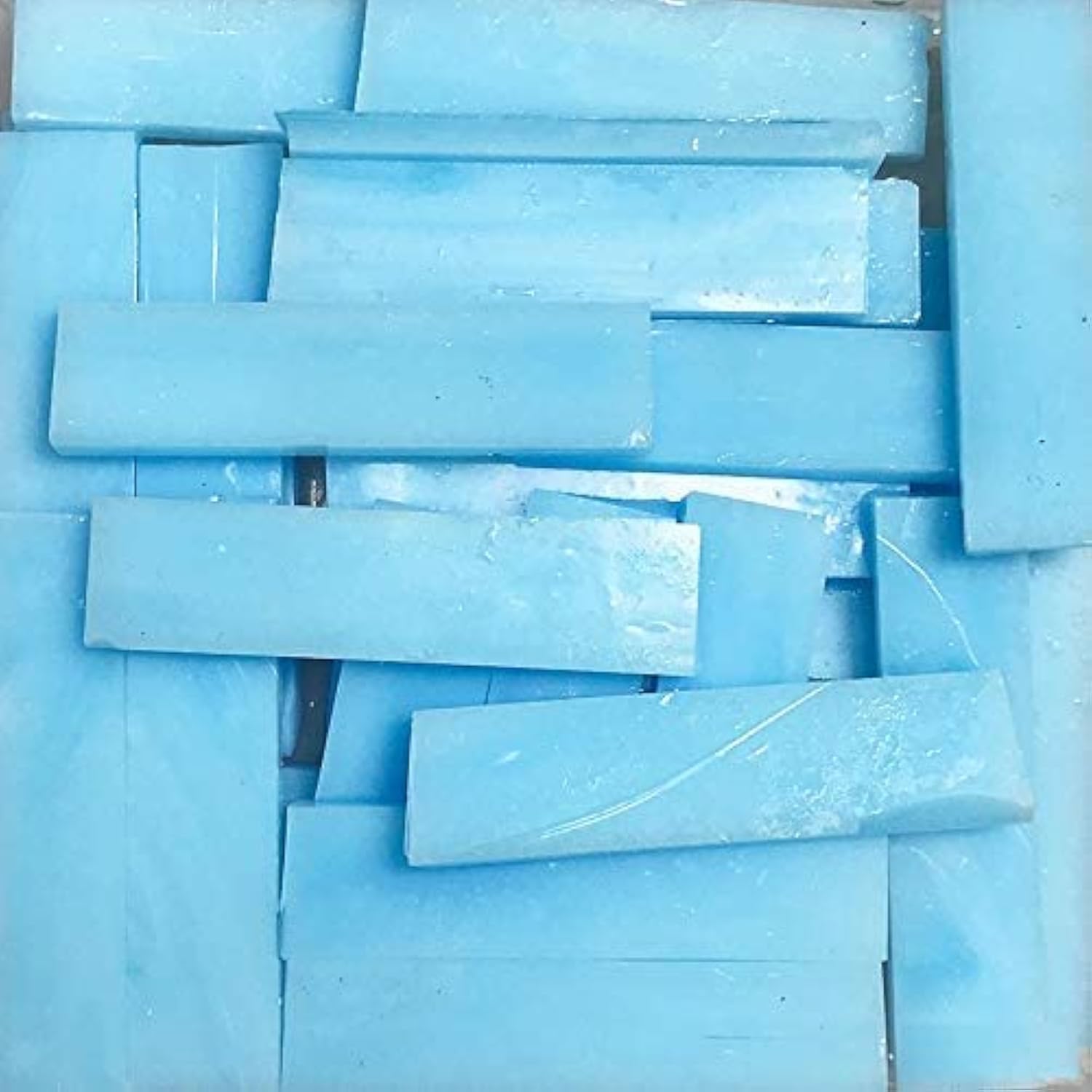 Strisce Vetro Iridescente Per Mosaico - 4x1 Cm, 200 Pezzi, Colore Blu Cielo - Foto 10