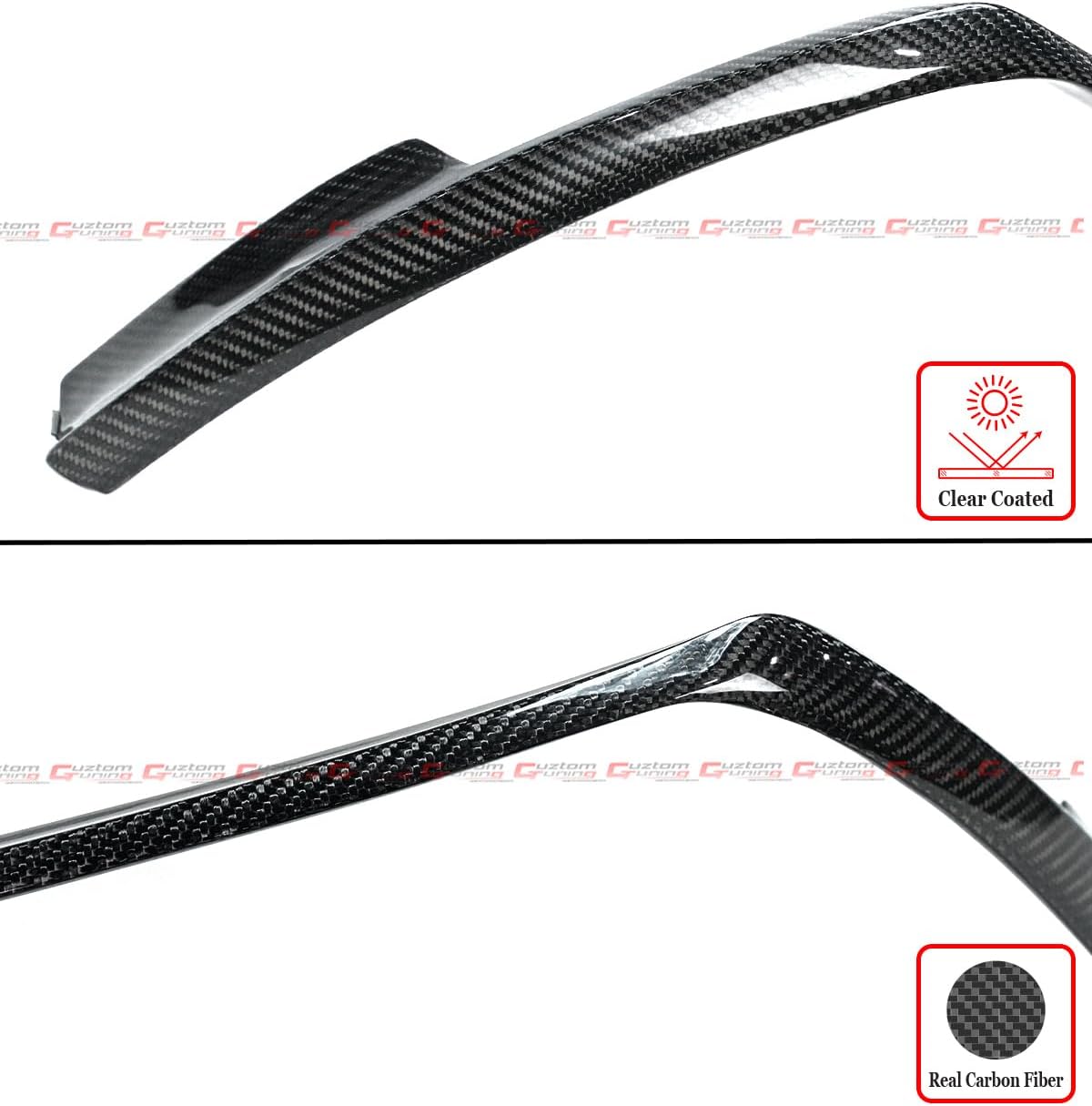Real Carbon Fiber Front Bumper Upper Fang Garnish Trim Compatible for 2020-2025 Toyota GR Supra A90 A91 MK5