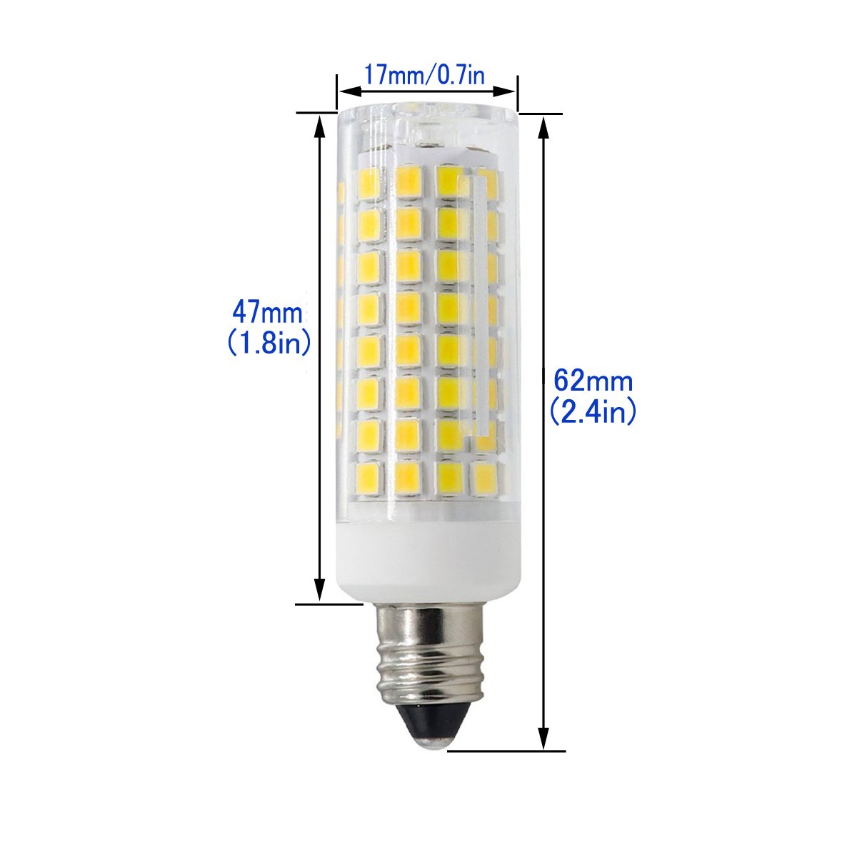 LED 電球 E11 口金 7W 110V 730LM 昼光色 4個入り Amazon | HXLED 新しい E11口金 LED電球, 7W 110V 可調光 E11昼光色