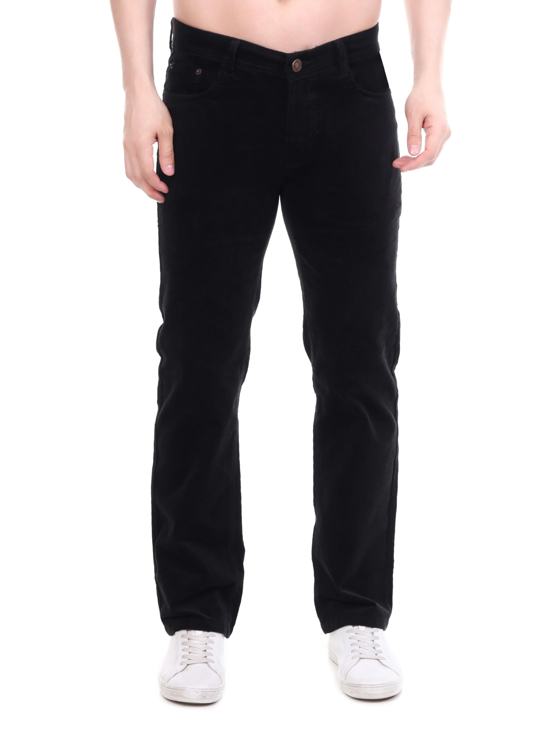 Men’s Corduroy Relaxed Fit Stretchable Jeans | Soft & Durable Fabric | Comfortable Casual Pants-picture-36
