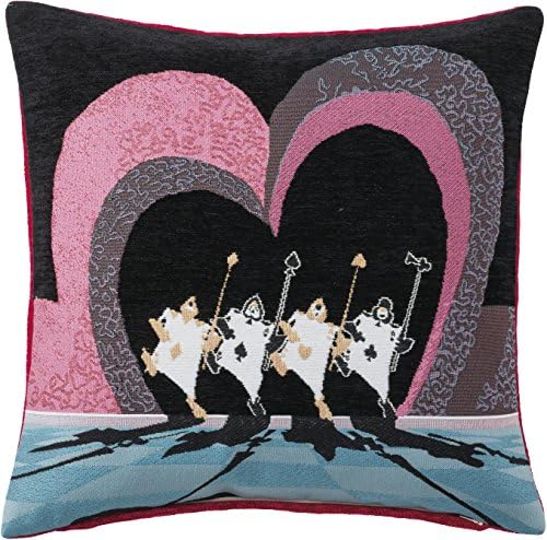 Amazon Co Jp 丸眞 クッションカバー ディズニー プリンセス ふしぎの国のアリス 45cm 45cm カウントカード カバーのみ ゴブラン織り ホーム キッチン