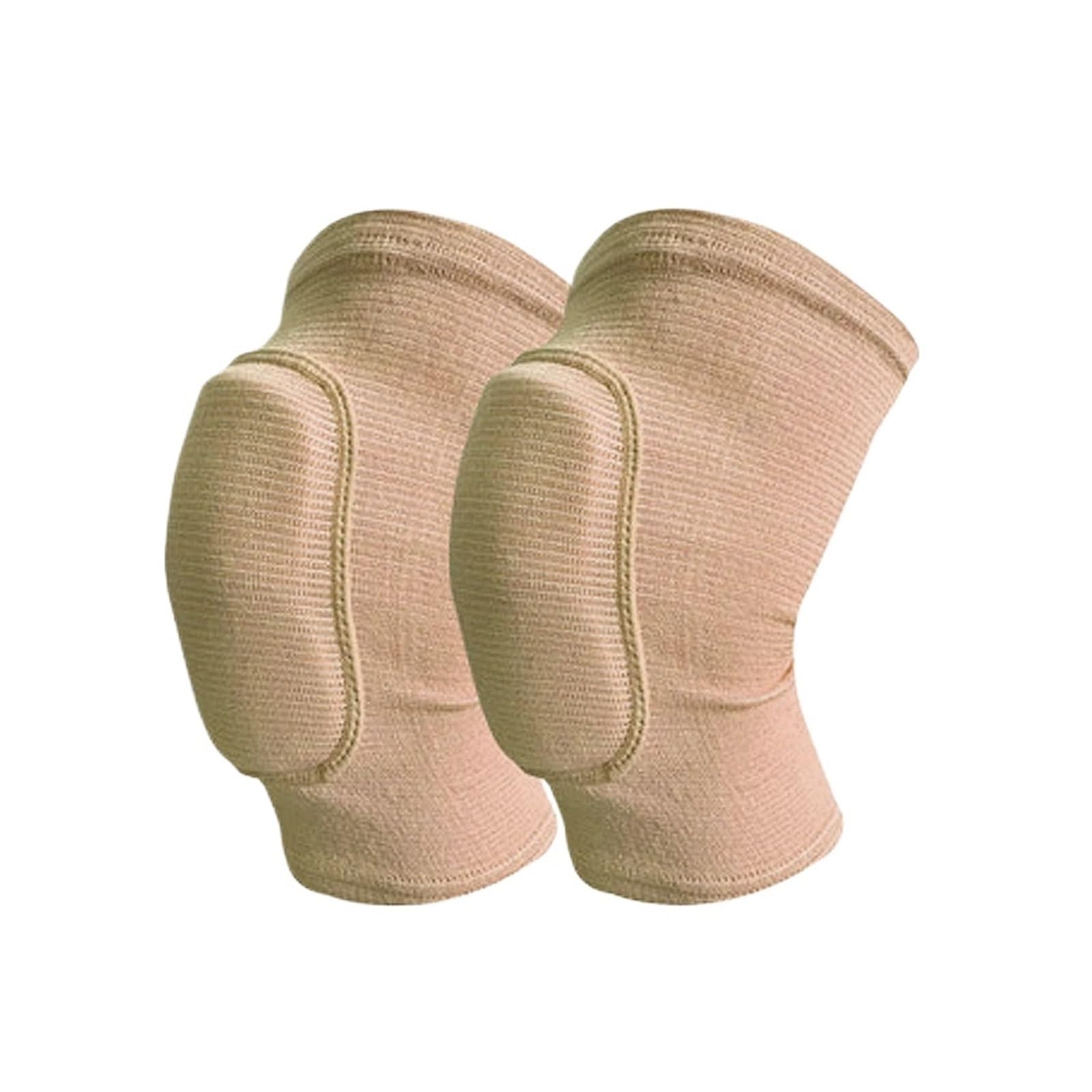 Cymmiyt Men's Beige Knee Support 1Pair Sports Knee Pads For Wo Knees Protective,Knee Braces For Dance Yoga Volleyball Football Running Cycling Tennis(,S)