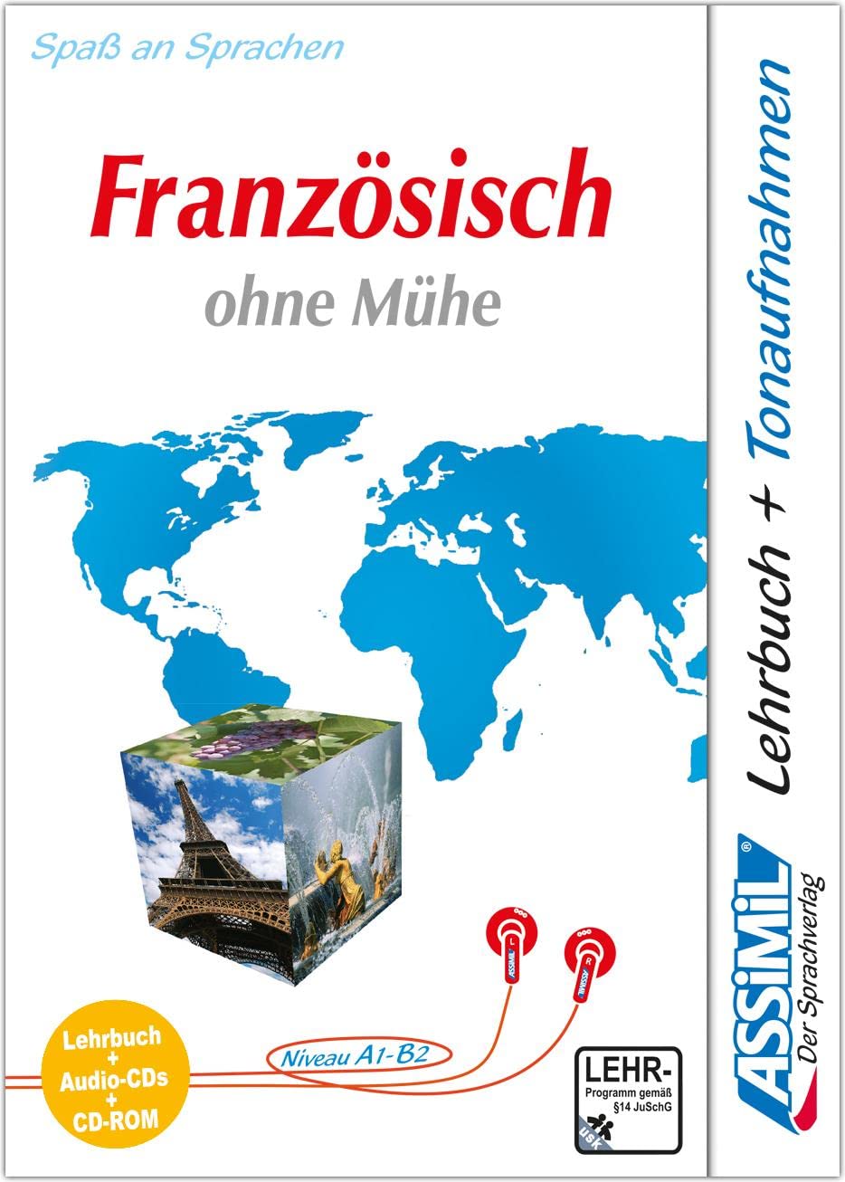 Französisch ohne Mühe - MultimediaPlus, Lehrbuch mit 4 Audio-CDs und CD-ROM