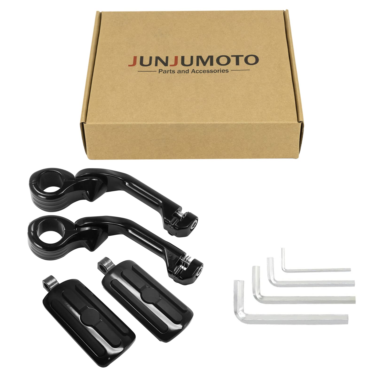 Motorrad Autobahn Fußrasten - Universal Für 3,8cm & 2,5cm Sturzbügel