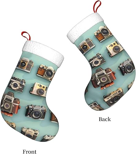 Miniatura 2 de Personalized Christmas Stockings - 18 Inches Hanging Stockings, 1 Pack Large Size Stockings for Christmas Tree Family Holiday Decor - Retro Cool