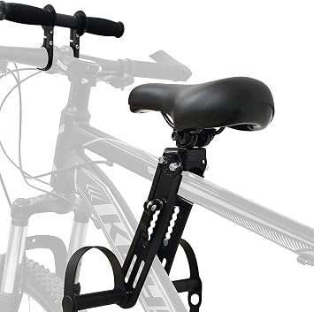 Mountain Bike Child Seat, Front Mounted Bicycle Seats for Children with Armrest Frame, Suitable for Children Ages 2-5 Years