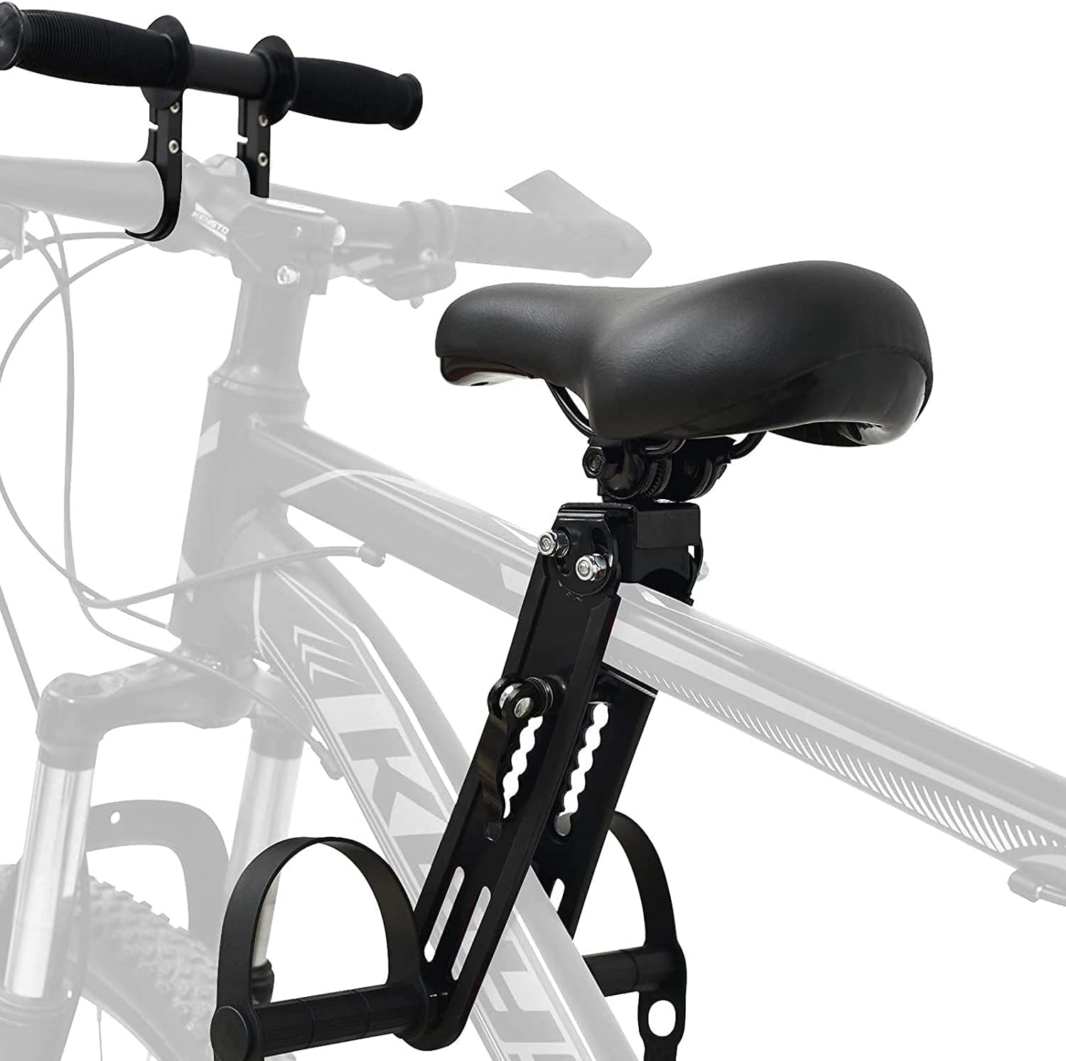 Siège de vélo de montagne pour enfant avec cadre d'accoudoir