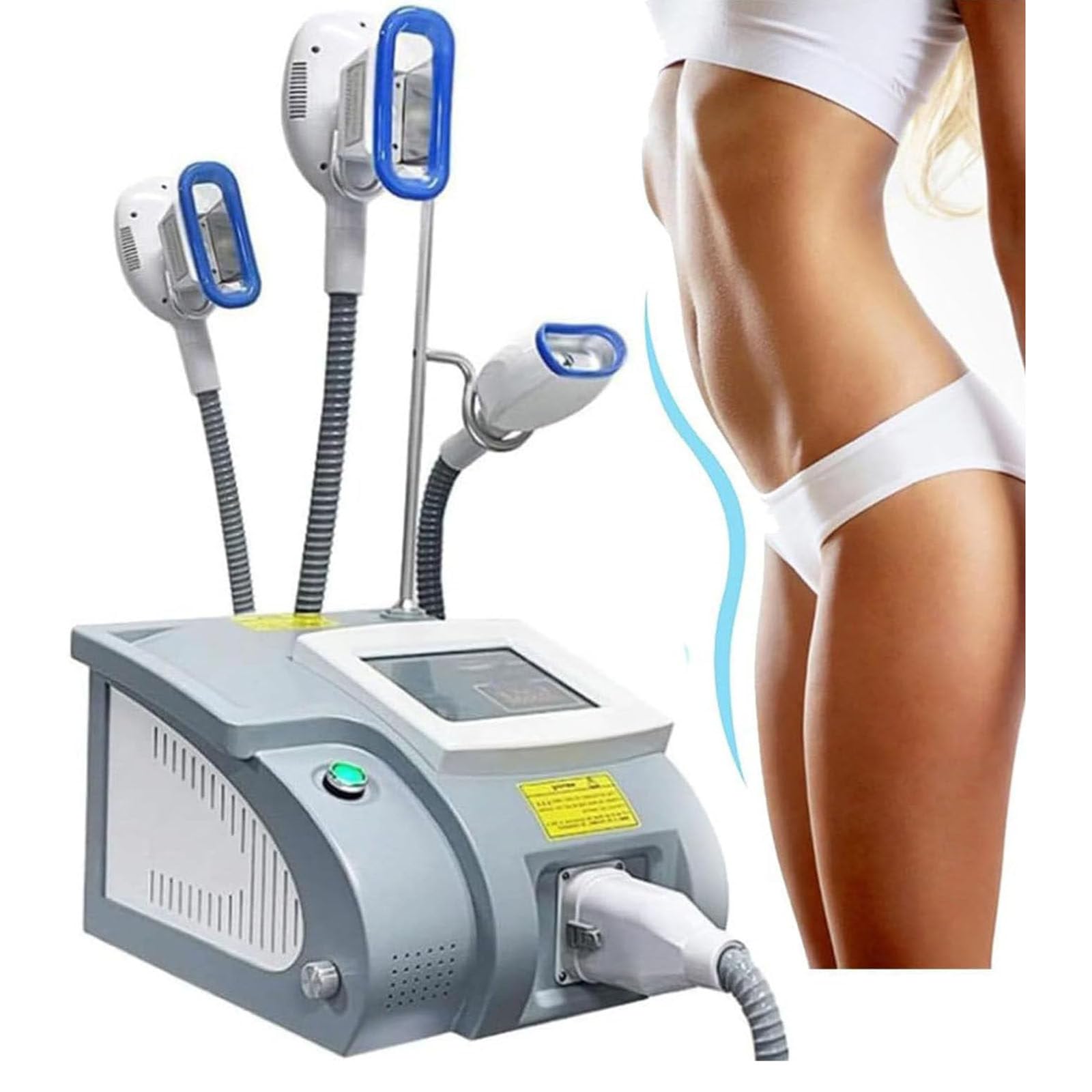 LJCSSD Freezing Slimming Machine Body Slimming Machine Cryolipolysis Fat Lipolysis Instrument with 3 Handles, Frozens Burst Fat Instrument for Slimming Waist, Thighs, Calves, and Buttocks