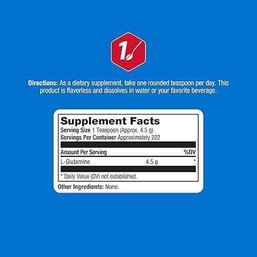 Miniatura 2 de ProLab Glutamina en polvo, 35.3oz (1000 g)