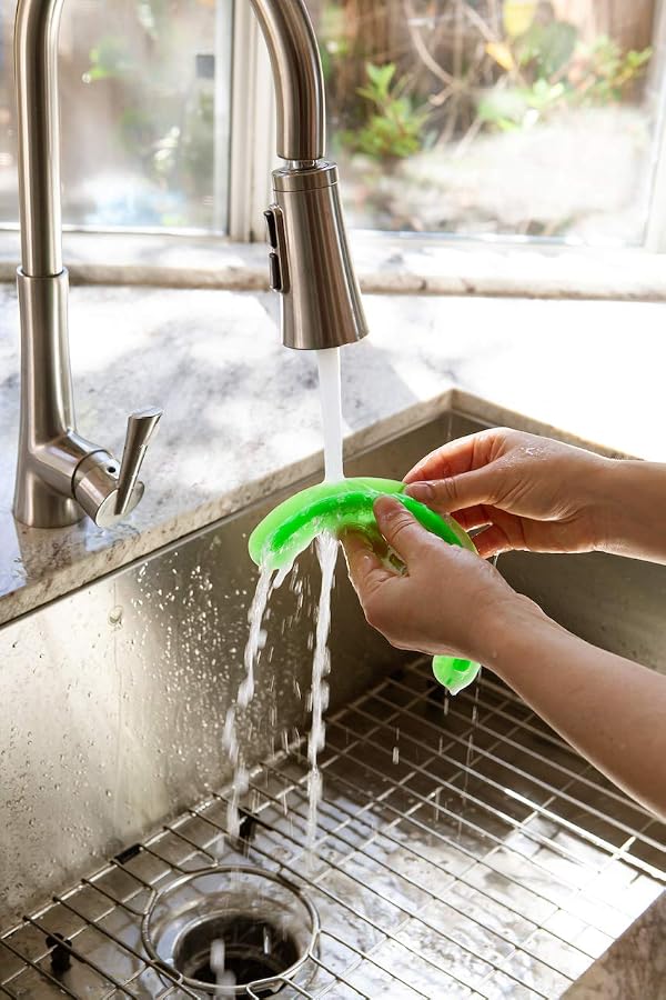 Food Cubby Plate Divider 2 PACK Green - Food Separator - Food Safe Silicone by Food Cubby - Image 6