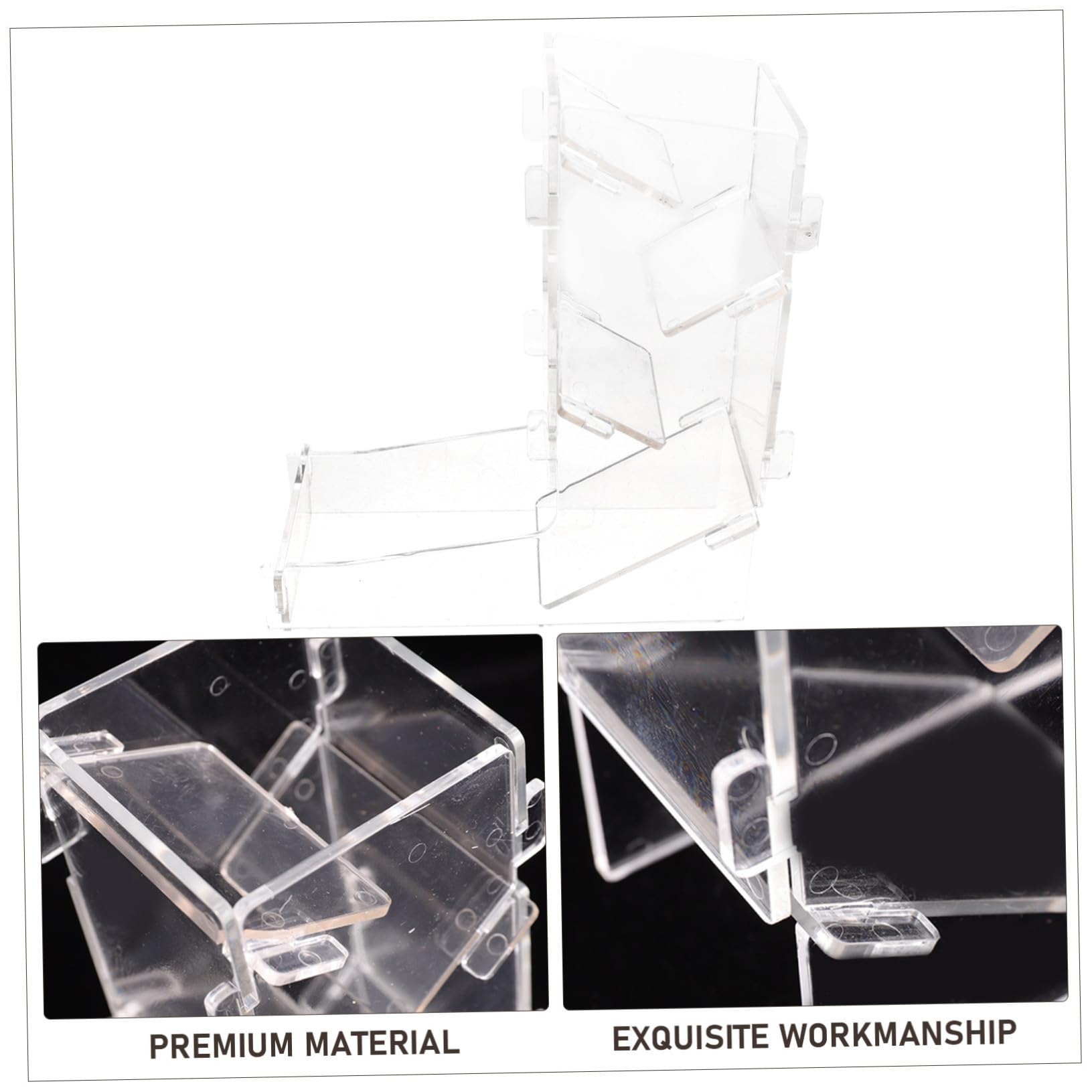 Tour de Dés Portable en Acrylique Léger pour Jeux de Rôle sur Plateau, Distributeur de Tour de Jeu Compact pour Voyages