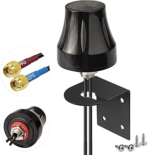 Bingfu 4G LTE Cellular GPS Fixed Bracket Wall Mount Antenna Compatible with 4G LTE Industrial Router Cellular IoT Gateway Modem Trail Camera Security Vehicle Truck Van RV Bus Real Time Monitor Tracker