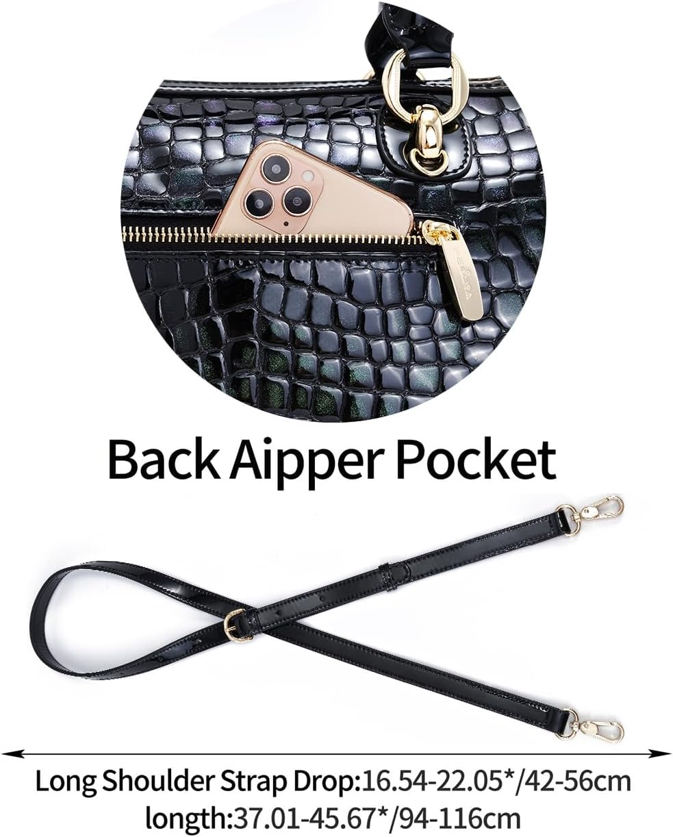 Genuine Leather Satchel Tote Bag Top Handle Handbag Women Designer Shoulder Bags Leopard Large Capacity Cross Body Bag - Image 7