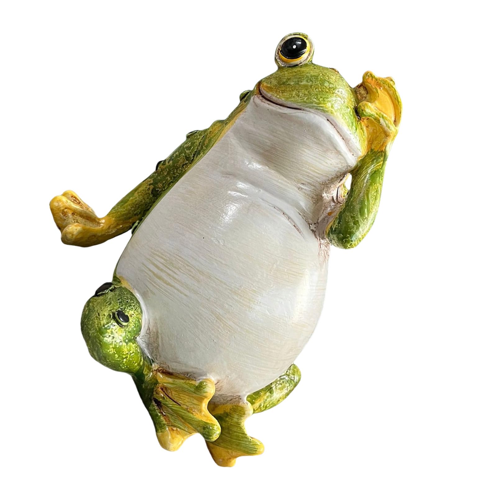 Hsioluted Frogs Sculpture Statue Funny Resin Frogs Creative Figurine Funny Collectible Animals Resin Ornaments
