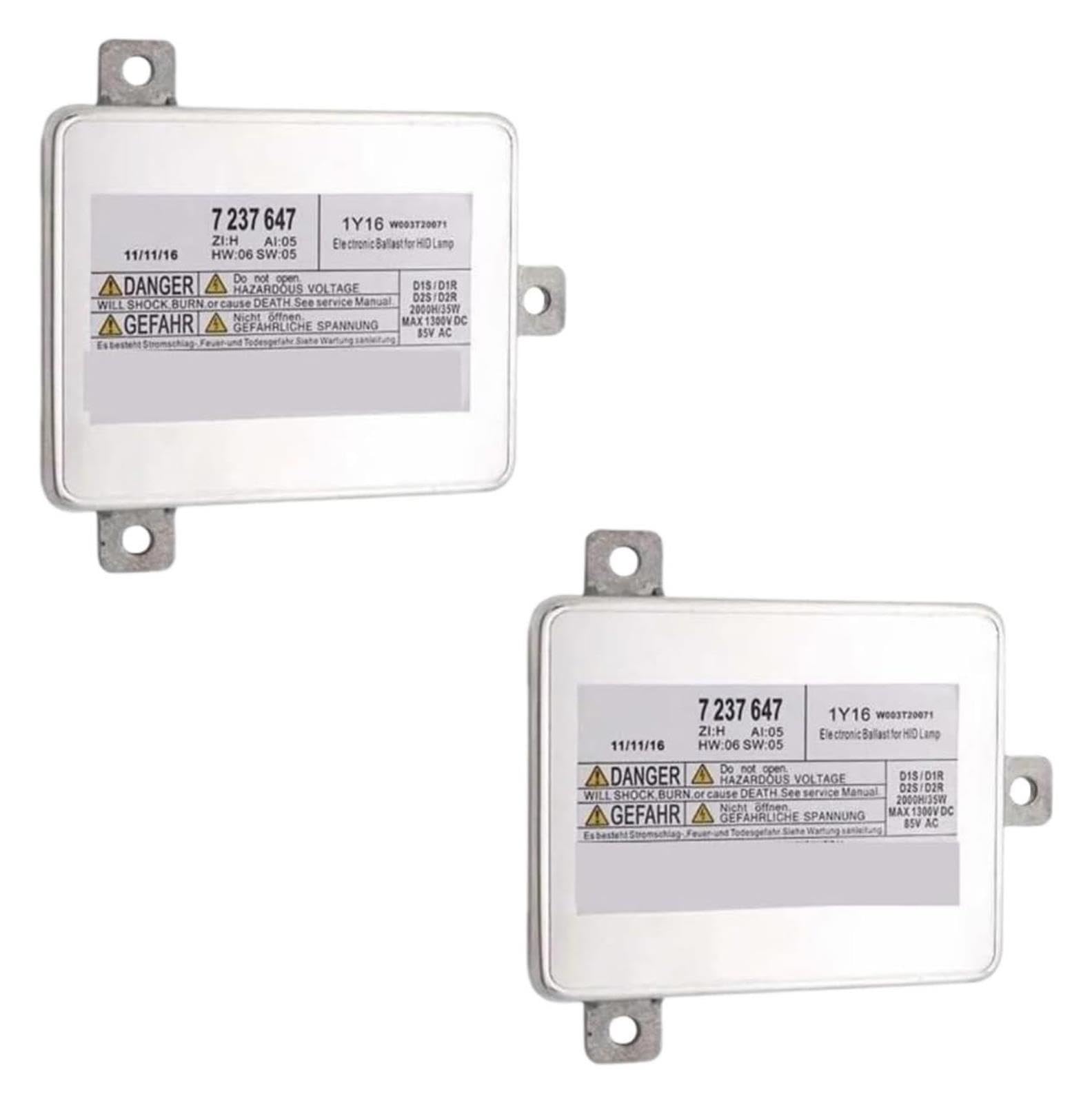 Lampada di Controllo Zavorra 2 Pz Faro Modulo Unità for E90 F10 F01 F02 F03 F20 E84 7237647 W003T20071