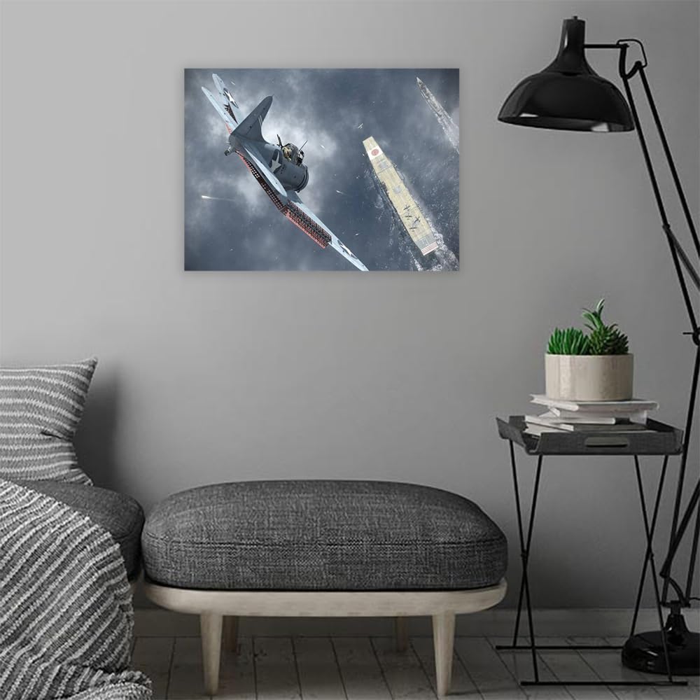 Printed Framed Canvas Painting for Home Decor Office Wall Studio Wall Living Room Decoration (22x14inch Wrapped) - Sbd Dauntless - Nowhere To Hide