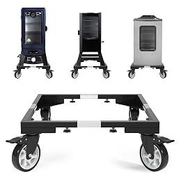 I'Ezonk 5 Inch Casters Wheels All Steel Smoker Stand，Electric Smoker&Vertical Electric Smoker&Digital Electric Smoker Universal Mobile Stand