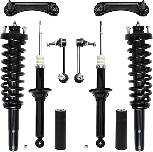 Miniatura 394 de Detroit Axle - Kit de puntales delanteros de 6 piezas para Chevrolet Aveo Aveo5 Pontiac G3 Wave, barra estabilizadora, varillas de acoplamiento