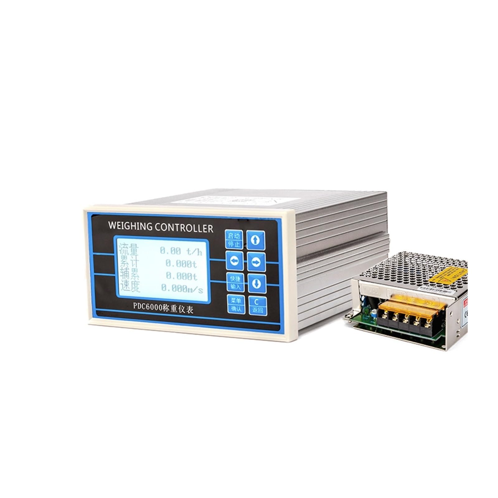 Sensore di peso della cella di carico digitale Indicatore di pesatura a nastro, migliora l'efficienza con schermo LCD Sistemi di controllo del display di pesatura a bilancia a nastro trasportatore