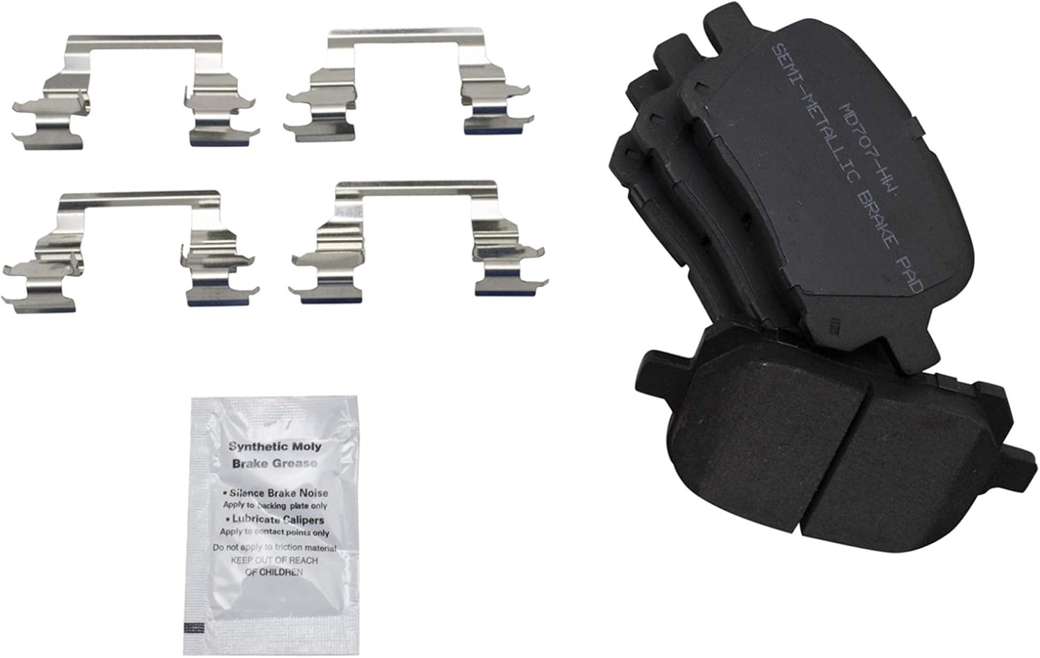 TRQ Front and Rear Brake Pad and Rotor Set Semi Metallic Coated Drilled Slotted Vented Solid Rotors Compatible with 1997-1999 Lexus ES300 1997-1999 Toyota Camry 1999 Solara