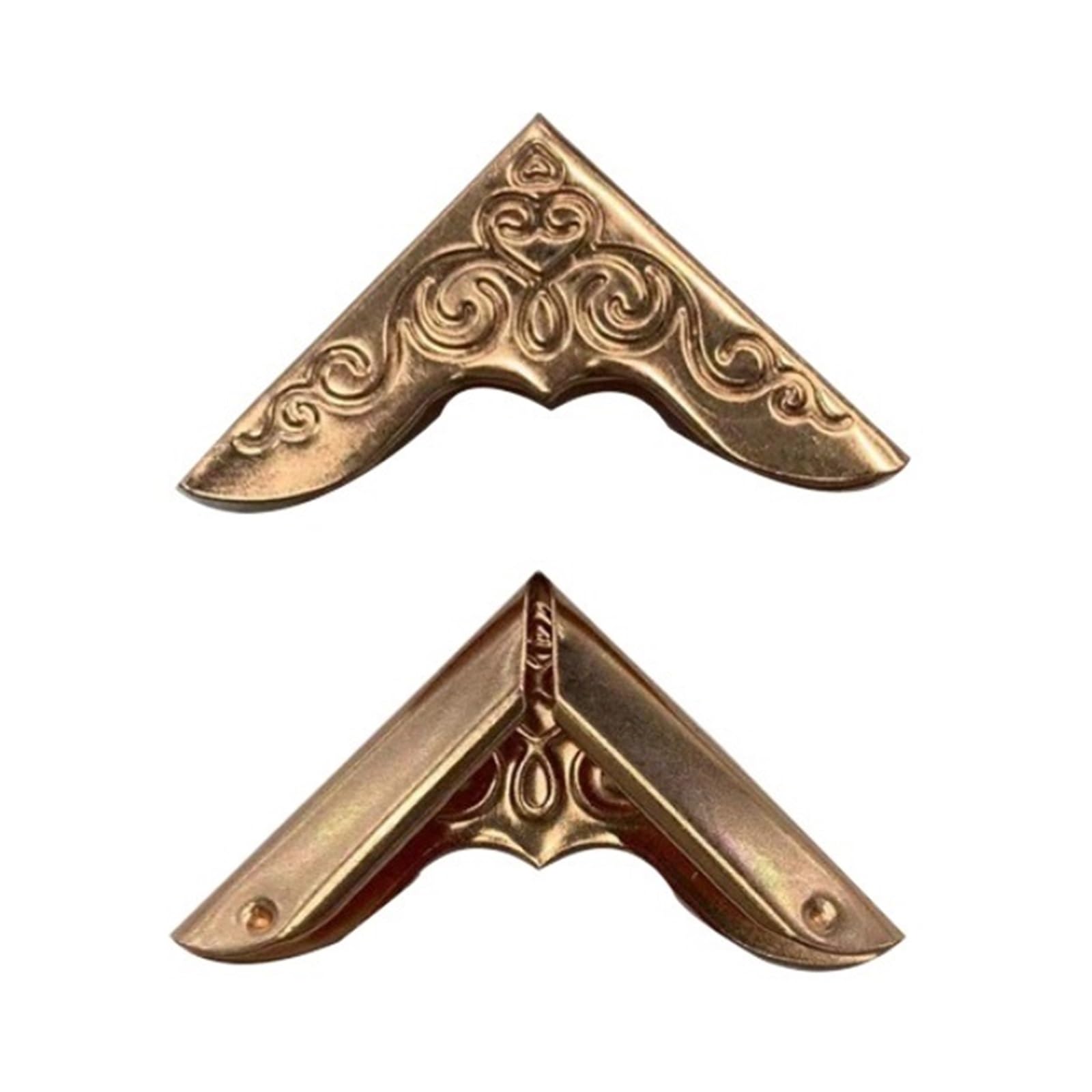 Narożniki do zdjęć w albumie, żelazne ochraniacze na rogi wielokolorowe 23x23 mm, opakowanie 20 szt(Rose Gold)