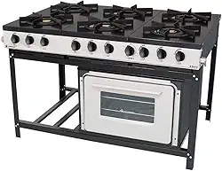 Fogão Profissional 6 Bocas Venâncio Linha Bravo com Forno Br6bf