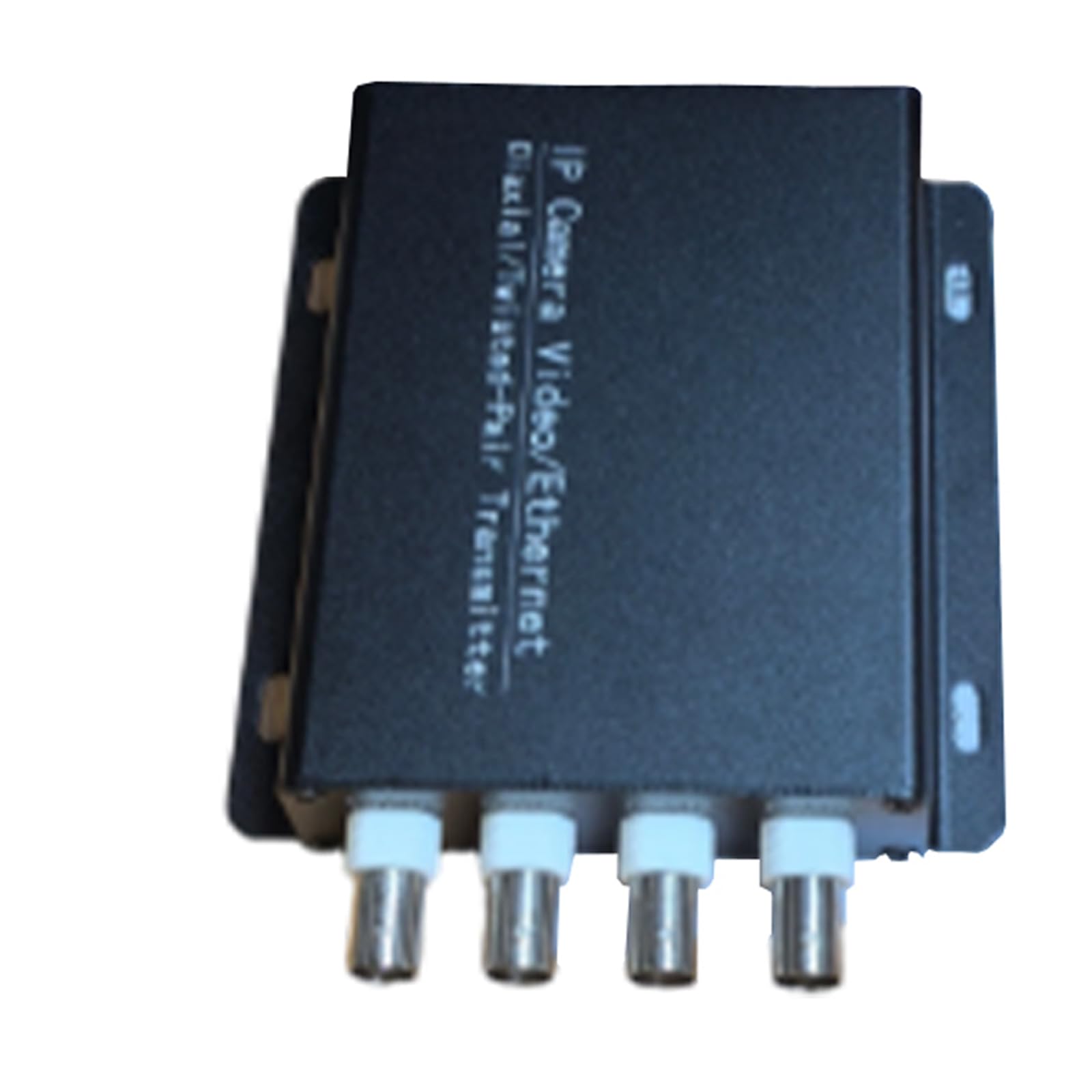 RJ45-zu Koax Kamera Extender, 4-Kanal Koax Videobox mit schwarzem Metallgehäuse und 2 km Entfernungsreferenz für CCTV Installationsteams