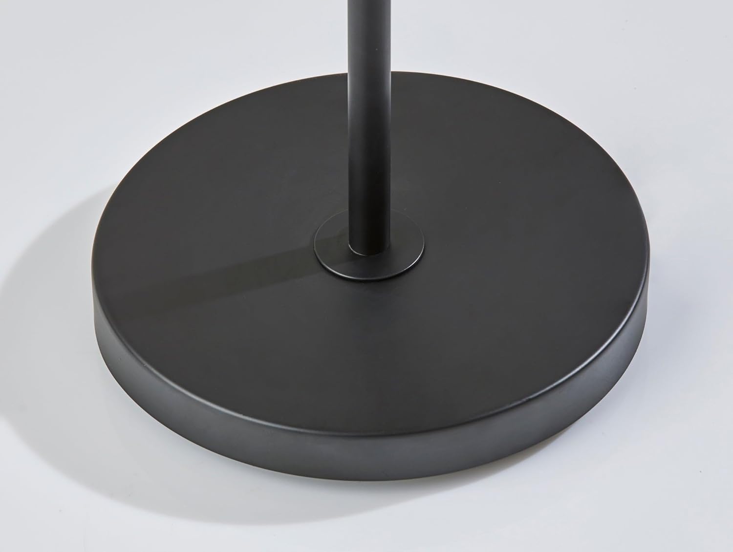 Adesso Black Lamp with Light Brown Shade – Adjustable Arm, 3-Way Switch, Accent Lighting for Bedroom, Living Room, or Home Office, 60” Tall