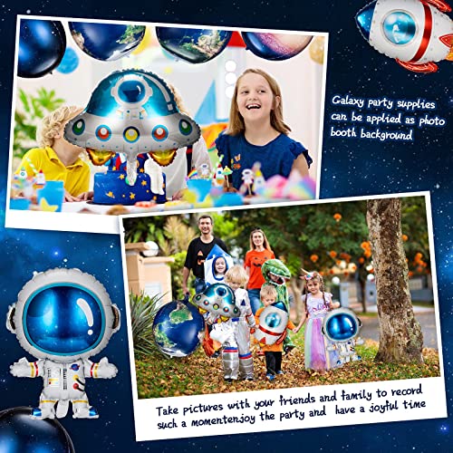 8 Pieces Galaxy Space Balloons Large Outer Space Cartoon Balloons Inflatable Rocket Astronaut Earth Spaceship Planet Balloons Space Themed Party Supplies For Galaxy Birthday Party Photo Booth #TOP5
