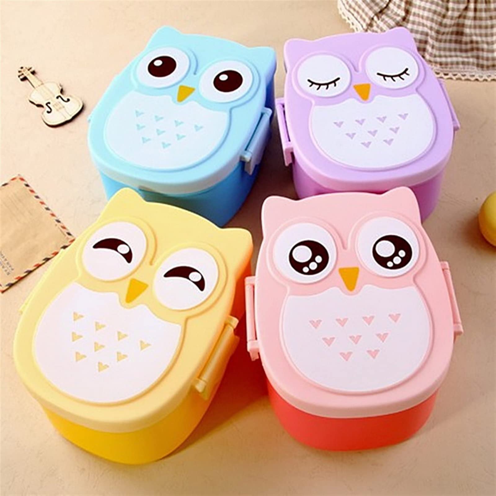 Bento Boxy Lunch Box Przenośne pojemniki na posiłki do szkoły Termos żywność piknik(Yellow)