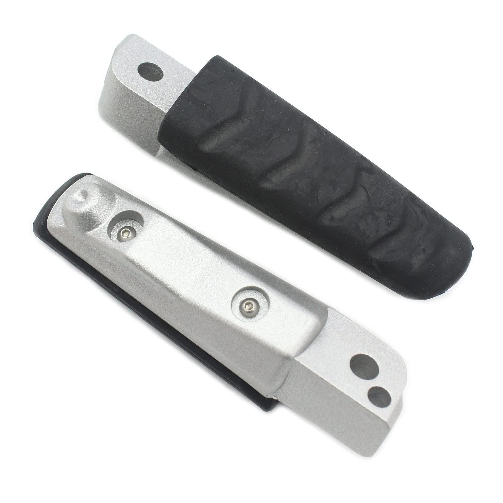 Estriberas Ancho para BMW para R NineT 2014 2015 2016 2017 2018 2019 2020 Estriberas Estriberas Moto Goma Aluminio Posterior Pedales Reposapiés Reposapiés Trasero (Color : Schwarz)