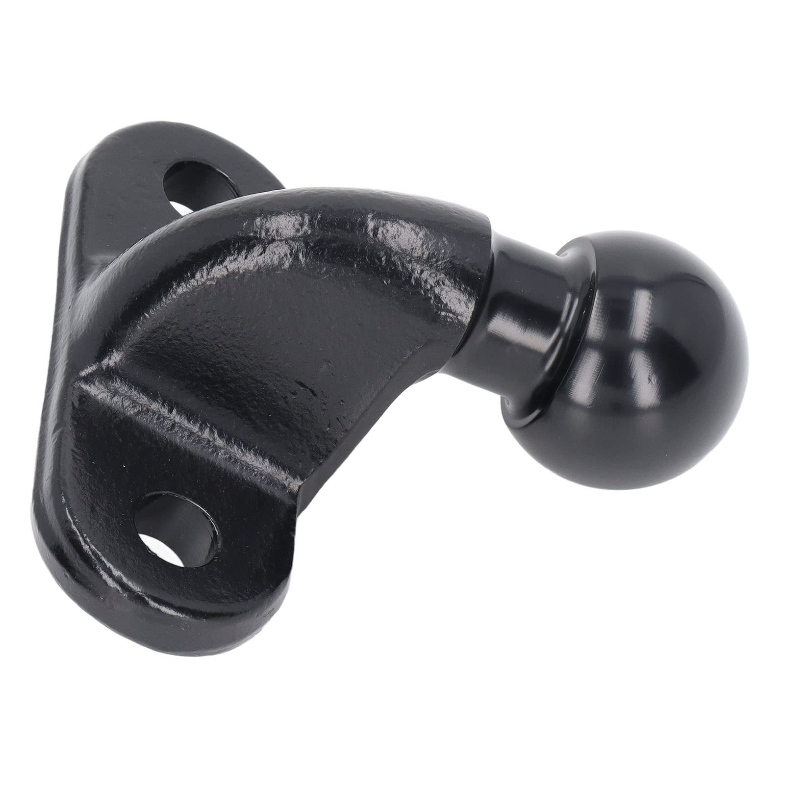 Qqmora Sfera di Traino forgiata, Sfera per Gancio di Traino in Acciaio Resistente Nero Anti deformazione sicura per Camper per Camper per roulotte
