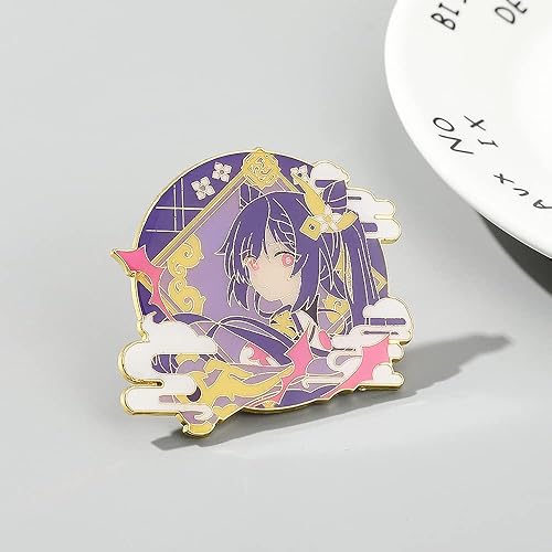 Miniatura 5 de Genshin - Broches esmaltados con diseño de personajes de juegos calientes, broche de solapa, regalo para fanáticos, broche de metal con insignia de