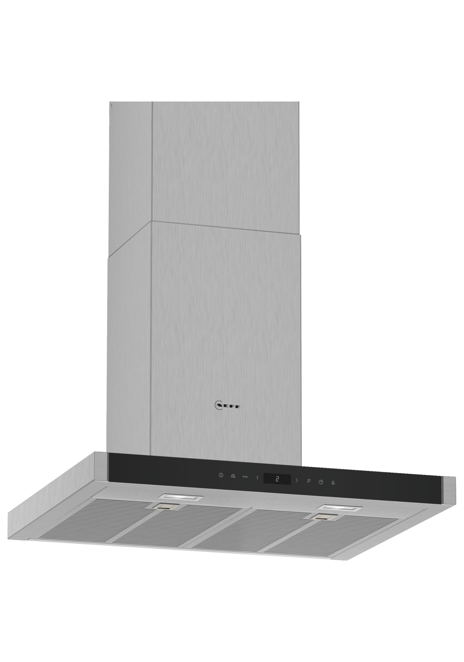 NEFF D65BMP5N0 Dunstabzugshaube N70, 60cm, Abluft oder Umluft, Energieeffizienz A, Edelstahl
