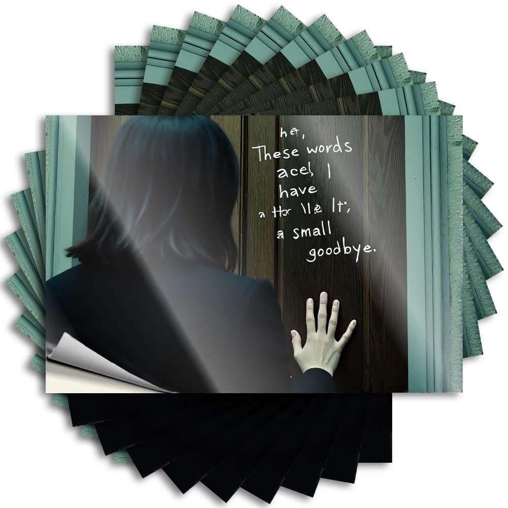 Lake House Decorations Water Saying - Hey, These Words I Have to Say Goodbye. Cover Waterproof Vinyl Sticker(6X9CM)