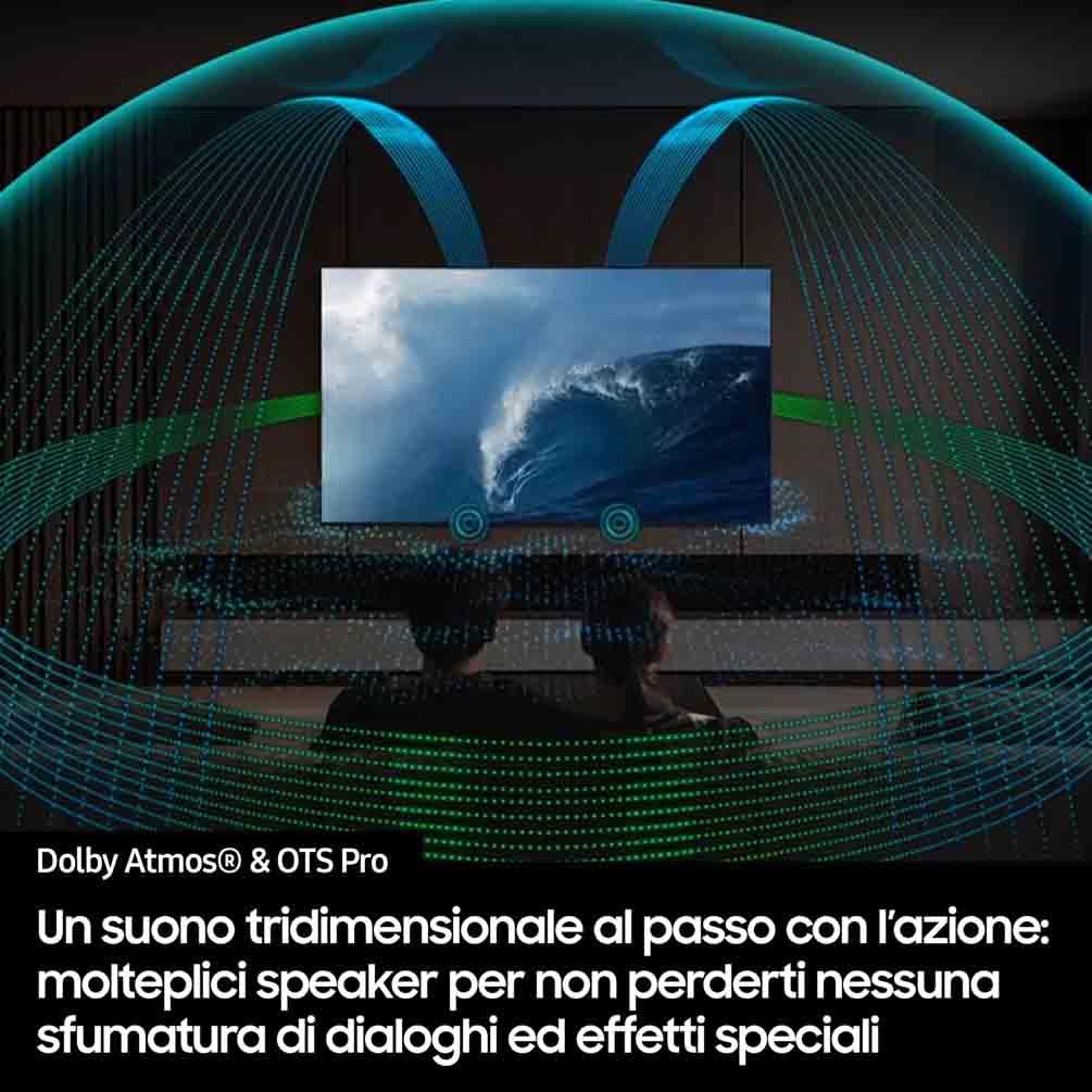 Samsung OLED 4K Vision AI Smart TV 55'' QE55S94FAEXZT OLED 4K, NQ4 AI Gen3 Processor, 4K AI Upscaling Pro, Motion Xcelerator 144Hz, Dolby Atmos & OTS Lite, LaserSlim Design, 2025