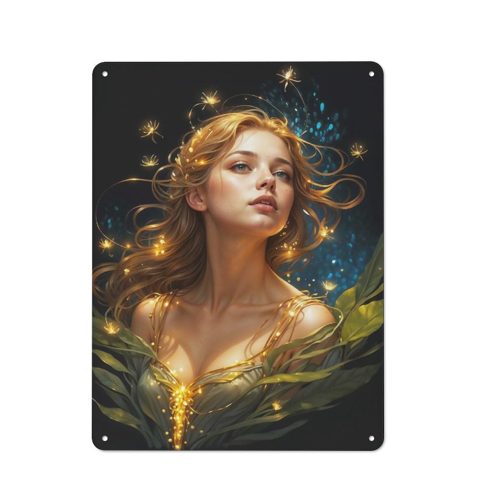 Metal Wall Sign 40x30cm Featuring Lost in Enchantment for Living Room Wall, for Metal Sign Collectors, for Garage And Workshop Walls