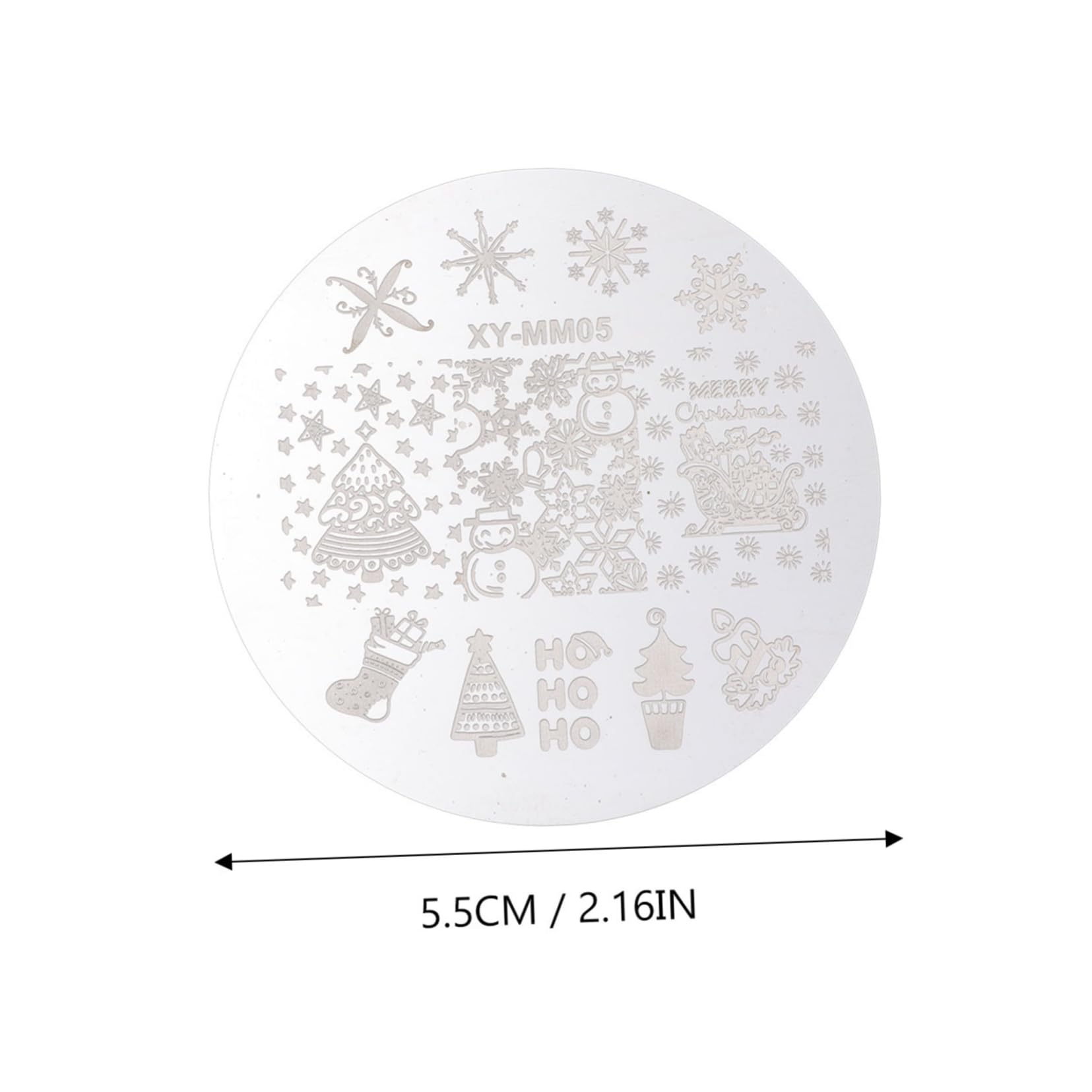 ABOOFAN Juego De 3 Placas De Estampación Para Decoración De Uñas Herramientas De Manicura Navideñas Para Decoración Paquete De 10 Unidades.
