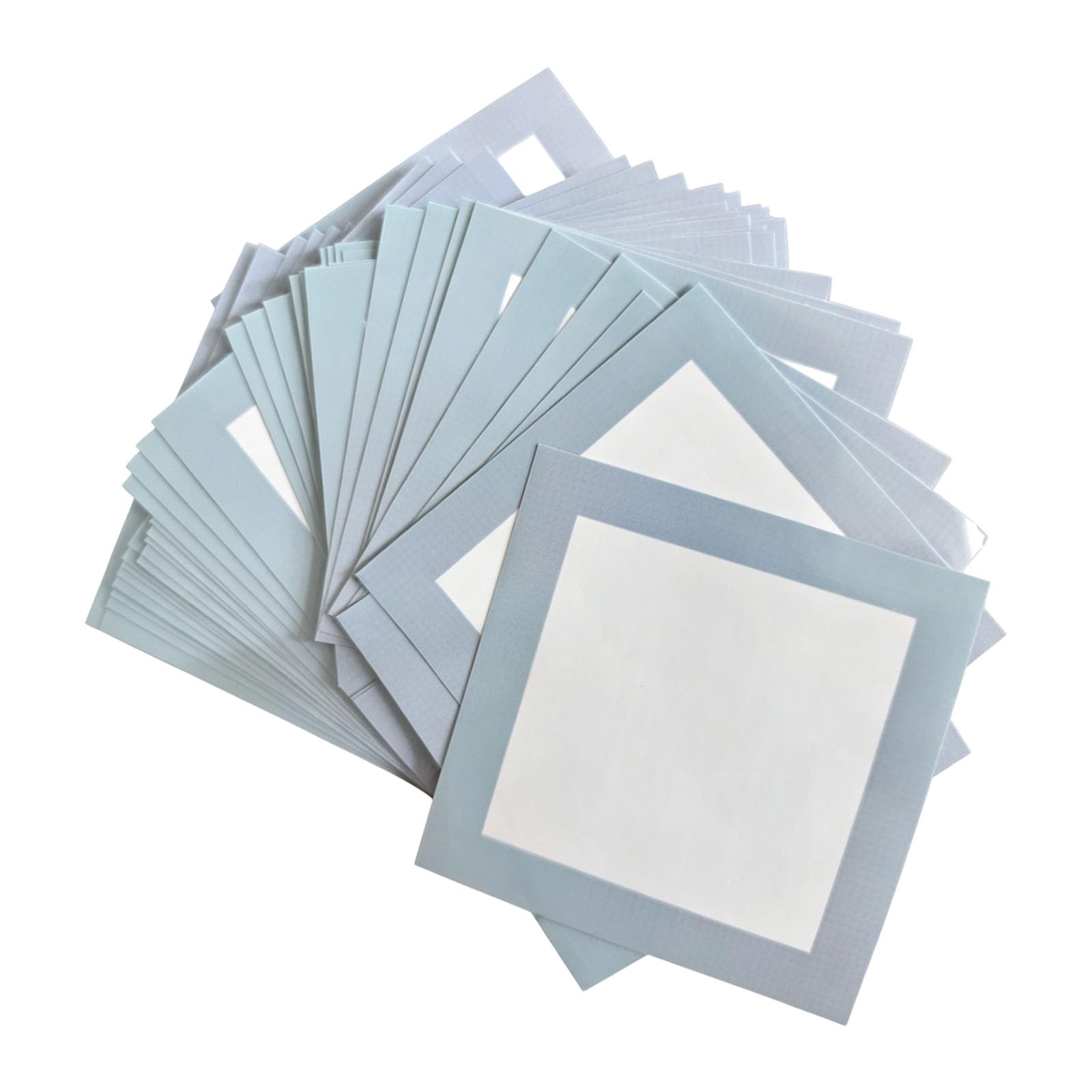 Xjdzineq Of 30 Art Transfer Sheets Pet Safe 10x10cm Template Film for Creative Projects with 6 Unique Designs Children ' s Art Craft Supplies
