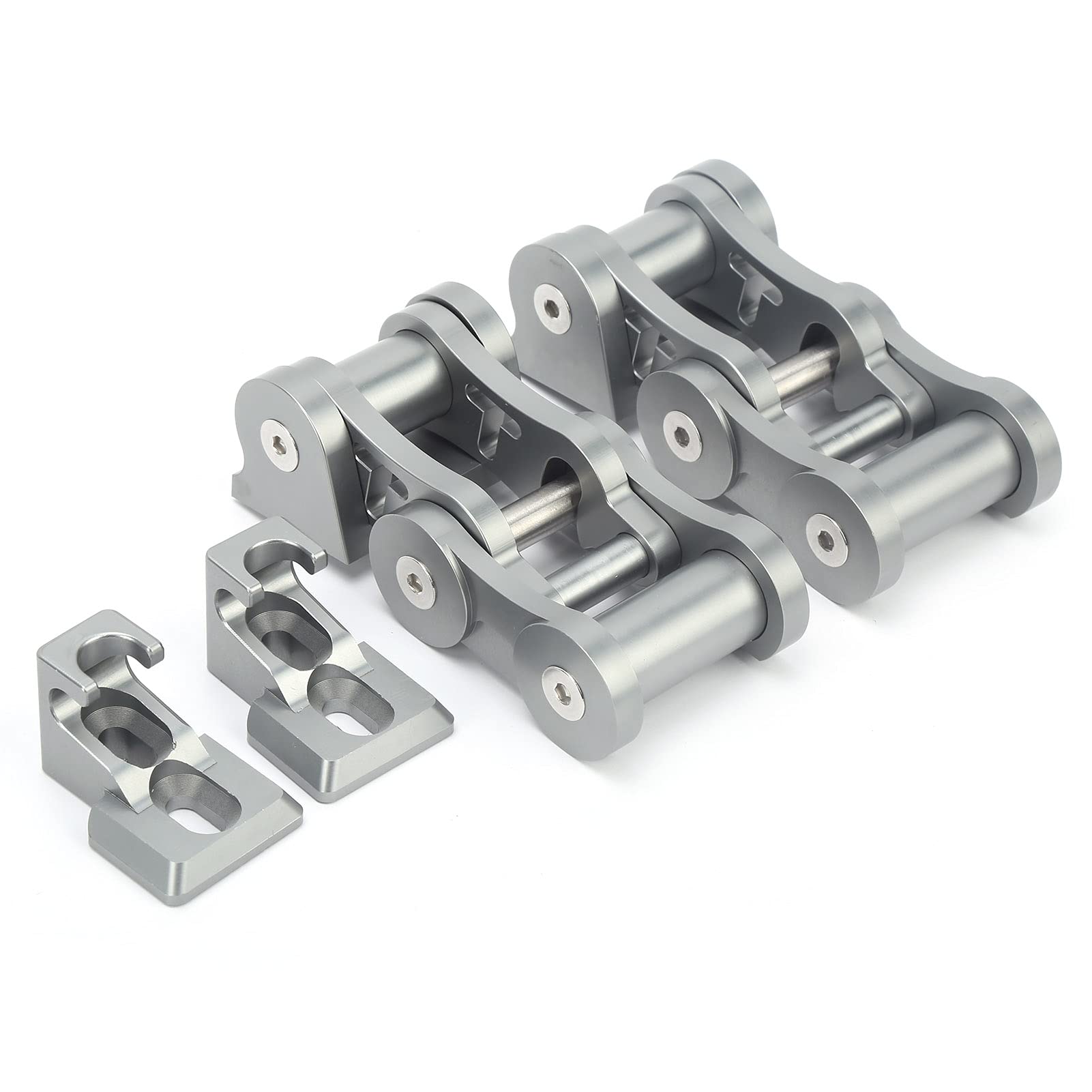 Cryfokt Zatrzaski Maski Trwały Aluminiowy Zatrzask Blokujący do Wranglera JK JKU 2007-2018 Zestaw 4 szt. w Stylu Terenowym (Kolor Ti)