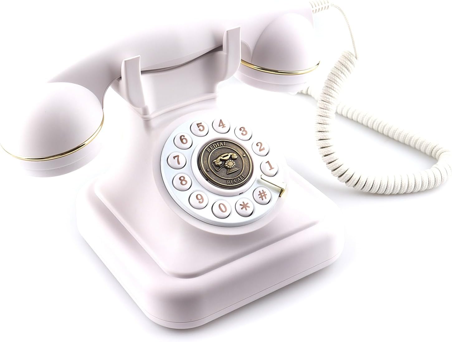 SIXDEFLY Old Fashioned Landline Phones with Classic Metal Bell, 1960s Vintage