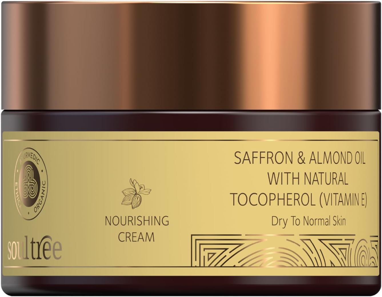 Saffron & Almond Oil with Natural Vitamin E Nourishing Cream, 60 Gram