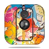MightySkins Skin Compatible with Blink XT Outdoor Camera - Cartoon Smiles | Protective, Durable, and Unique Vinyl Decal wrap Cover | Easy to Apply, Remove, and Change Styles | Made in The USA