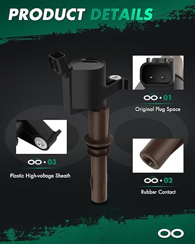 Vista 710 de SCITOO 1 bobinas de encendido con 4 bujías de iridio para Chevrolet 2011-2015 Cruze 1.4L 2016 Cruze Limited 1.4L 2012-2020 Sonic 1.4L 2013-2021 Trax