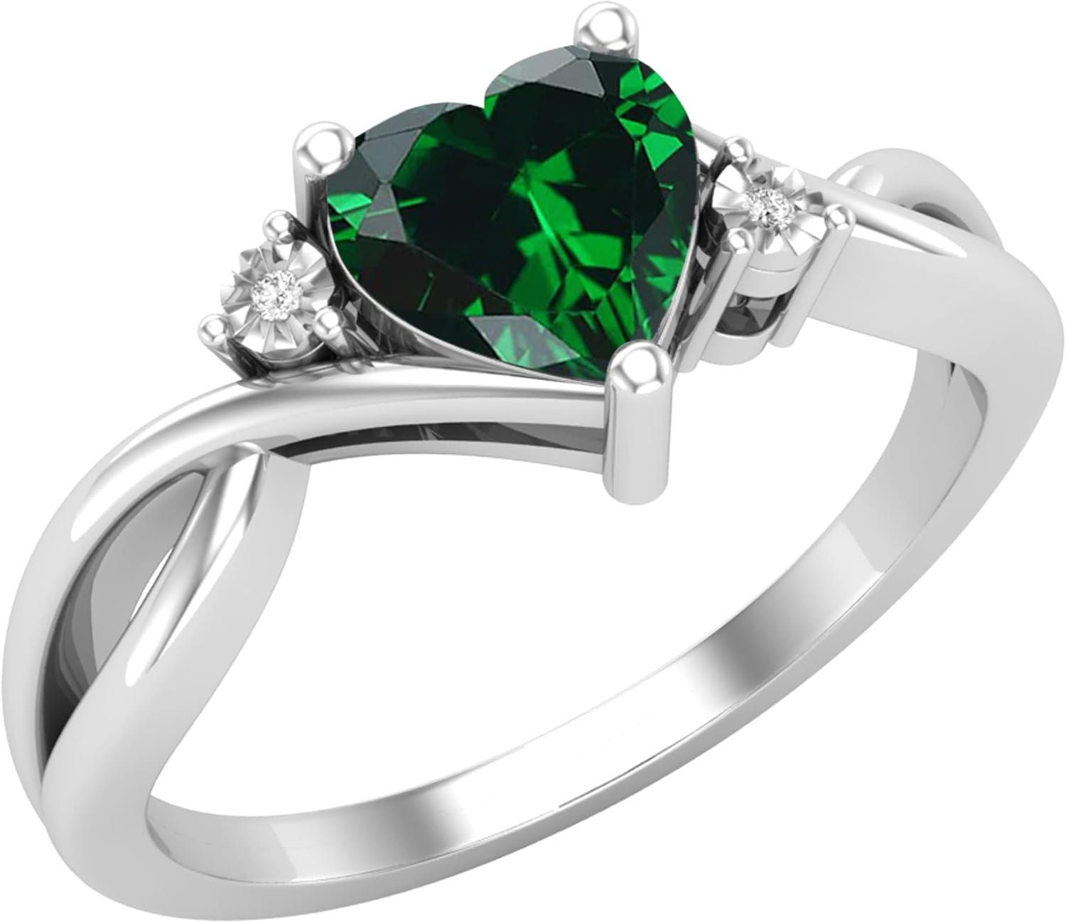 Dazzlingrock Collection Anillo De Promesa De Plata De Ley 925 Con