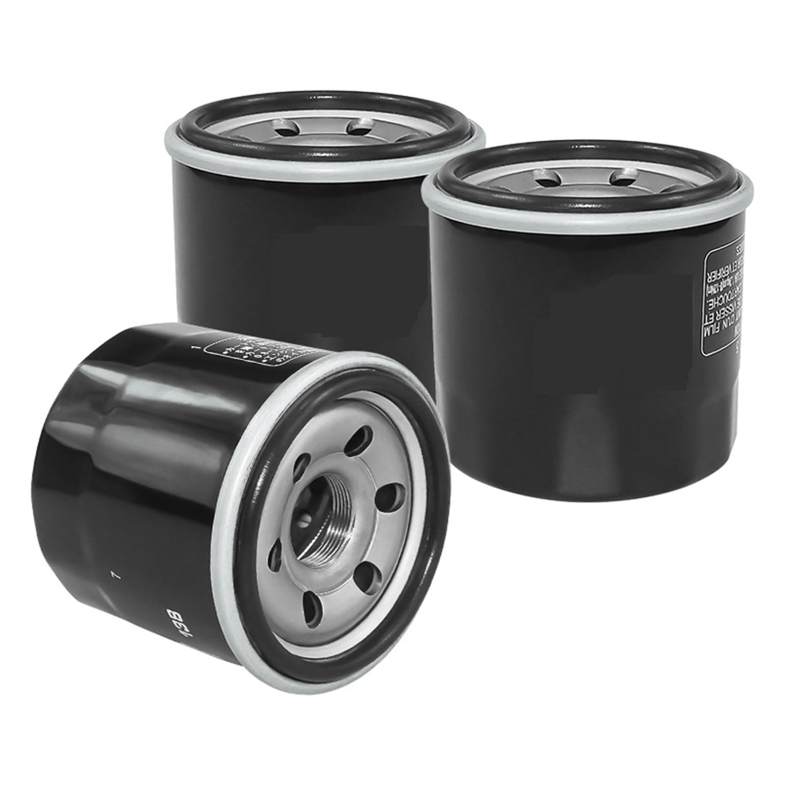 Filtro olio per motociclette Adatto per Suzuki GSX600F Katana GSX1200 Inazuma GSX1250F BKing GSX1300R Hayabusa GSX1400 Filtro olio per moto(Black-3 pcs)