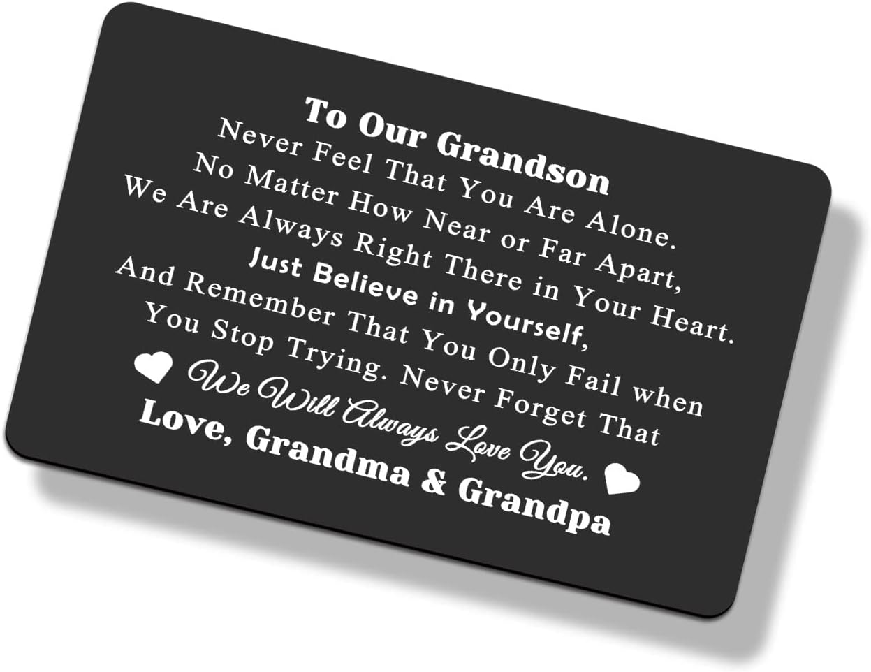 Jielahua Grandson Gifts Birthday Card for Grandson