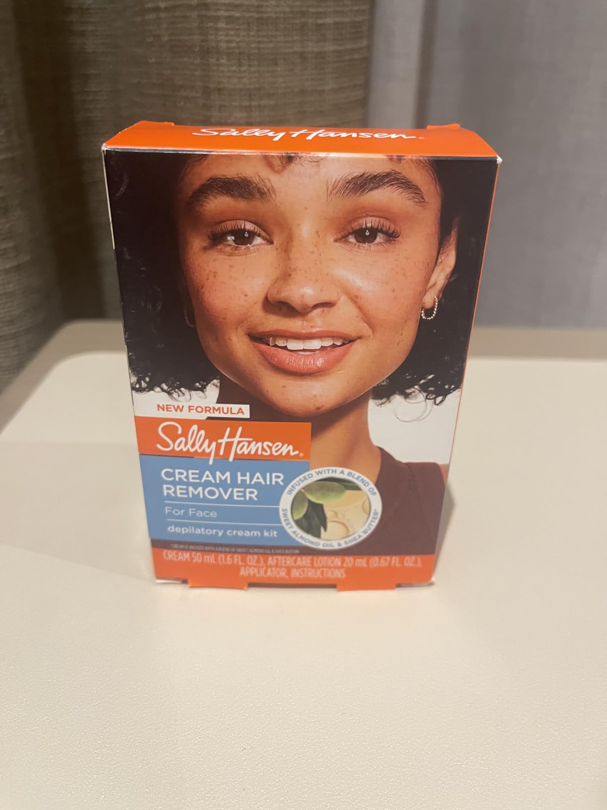 Sally Hansen Hair Remover for Face | Cream Depilatory + Aftercare Lotion | Sweet Almond & Shea Butter Infused