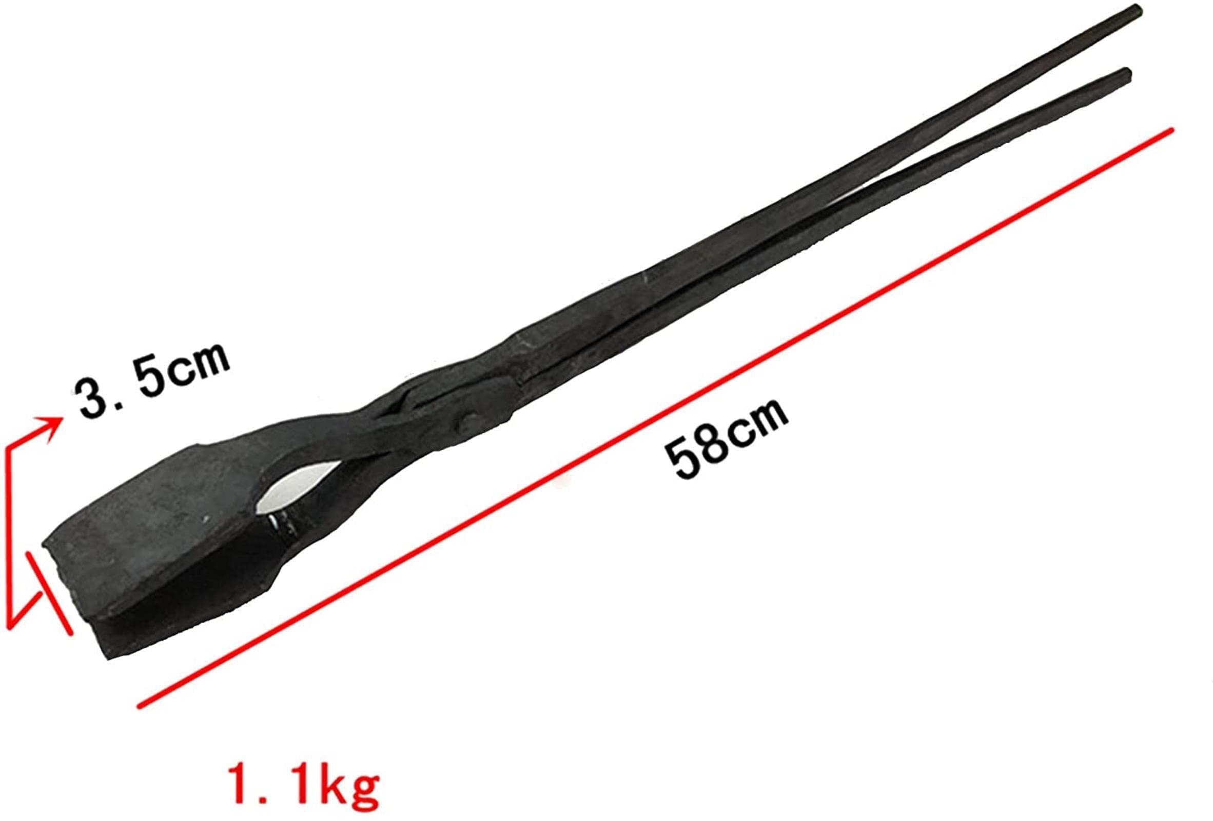 Tenazas de Herrero,Tenaza de forja Ponga de Herrero Tonga Plana Ponga de Herrero 58 cm 1.1 kg de Pinzas de Herrero for un Cuchillo Que CREA el Ingeniero Herrero de aniversidad