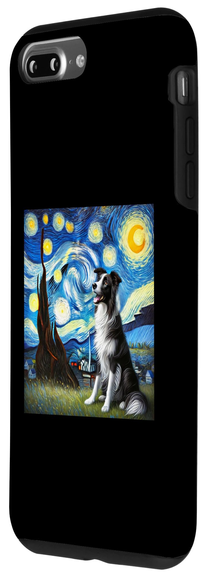 iPhone 7 Plus/8 Plus Starry Night Vincent Rendition Van Gogh - Border Collie Case - Image 2